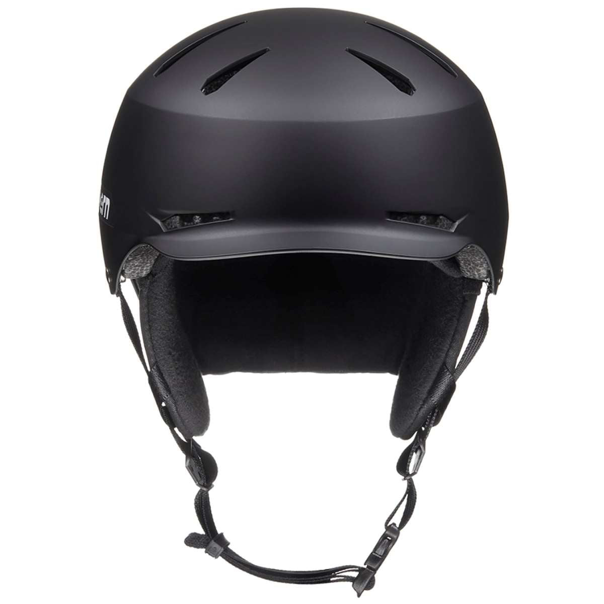 Bern Junior Hendrix MIPS Helmet 2024 - Matte black helmet with a sleek design and ventilation holes on top.