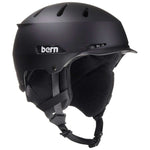 Bern Junior Hendrix MIPS Helmet 2024 - Matte black helmet with a sleek, aerodynamic design and ventilation holes on top.