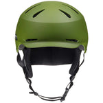 Bern Junior Hendrix MIPS Helmet 2024 - Matte green helmet with a black strap and white logo on the side.