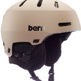 Bern Junior's Macon 2.0 MIPS Helmet 2024 - A white helmet with a black strap and a small, rectangular vent on top.