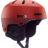 Bern Junior's Macon 2.0 - MIPS helmet with a matte black finish and white accents on the side vents.