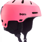 Bern Junior's Macon 2.0 - MIPS helmet with a matte black finish and white accents on the side vents.