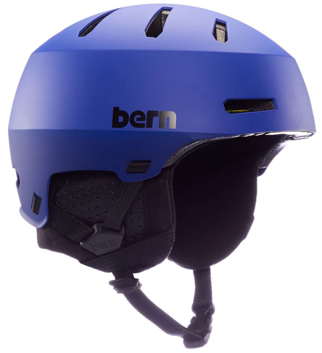 Bern Macon 2.0 MIPS Helmet - Matte black helmet with a sleek, aerodynamic design and ventilation system.