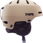 Bern Macon 2.0 MIPS Helmet - Matte black helmet with a white logo on the front and ventilation holes along the top.