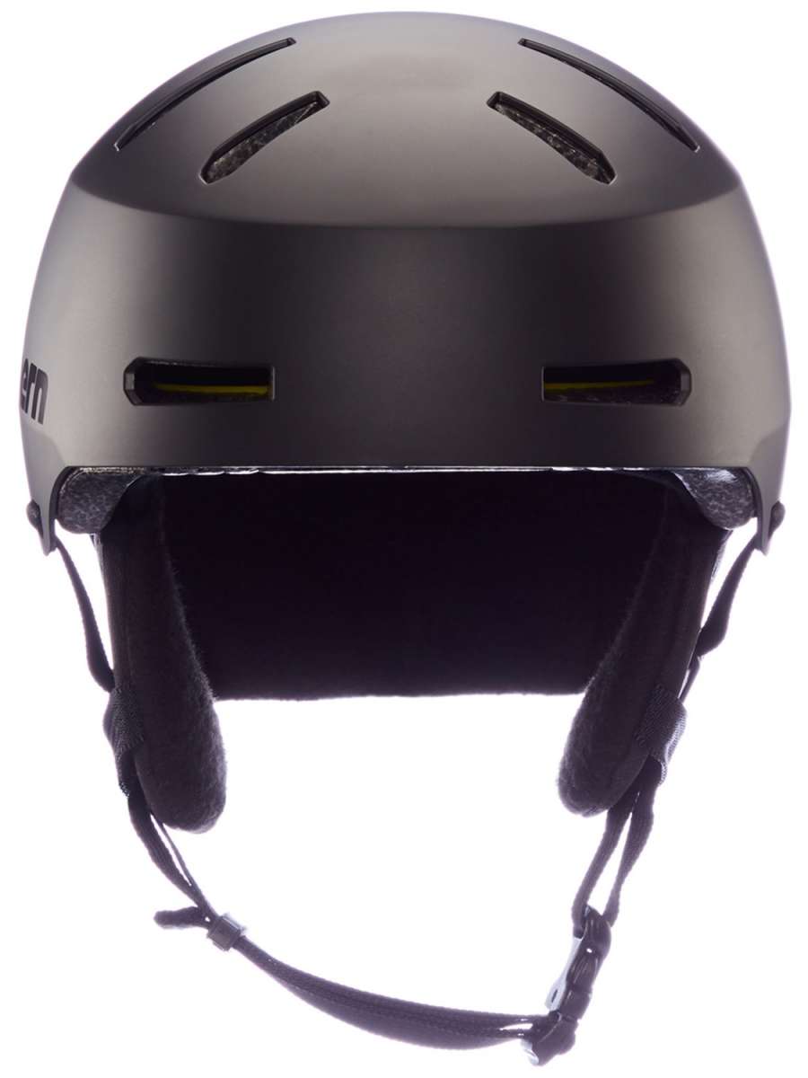 Bern Macon 2.0 MIPS Helmet 2024 - Matte black helmet with a sleek, aerodynamic design and ventilation holes on top.