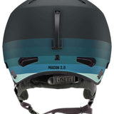 Bern Macon 2.0 MIPS Helmet 2024 - A black helmet with a white logo on the front and straps at the back.