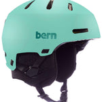 Bern Macon 2.0 MIPS Helmet - Matte black helmet with a white logo on the front and ventilation holes along the top.