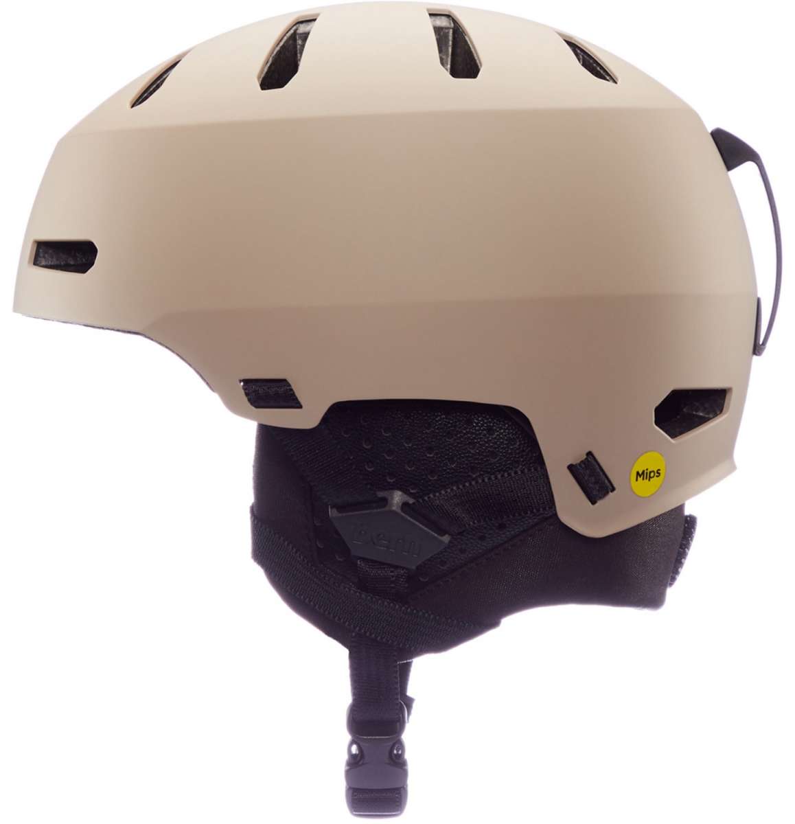 Bern Macon 2.0 MIPS Helmet - Matte black helmet with a sleek, aerodynamic design and ventilation system on top.