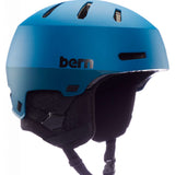 Bern Macon 2.0 MIPS Helmet - 2024 helmet with a sleek black shell and white accents on the side vents.
