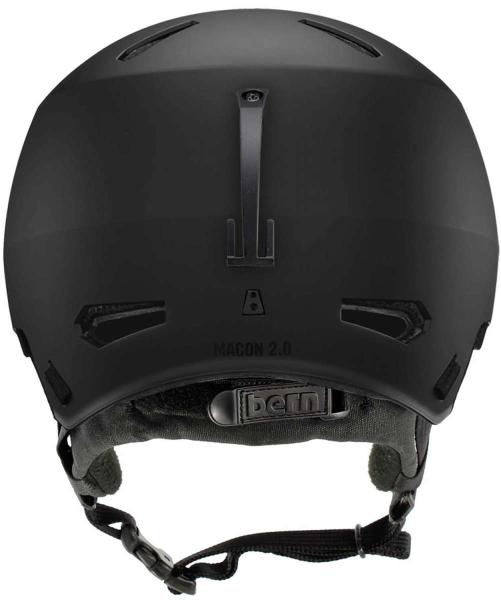 Bern Macon 2.0 MIPS Helmet 2024 - Black helmet with a matte finish, featuring a prominent MIPS sticker on top and a Bern logo at the back.