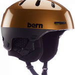 Bern Macon 2.0 MIPS Helmet - 2024 helmet with a sleek black shell and white accents on the side vents.