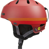 Bern Macon 2.0 MIPS Helmet - Matte black helmet with a white logo on the front and ventilation holes along the top.