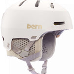 Bern Macon 2.0 MIPS Helmet - White helmet with MIPS technology and ventilation holes on top.