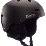 Bern Macon Classic Helmet 2023 - Matte black helmet with a sleek, aerodynamic design and ventilation holes on top.