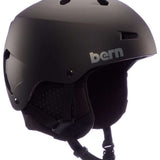 Bern Macon Classic Helmet 2023 - Matte black helmet with a sleek, aerodynamic design and ventilation holes on top.