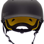 Bern Watts 2.0 MIPS Helmet 2022-2023 - Matte black helmet with a sleek, aerodynamic design and ventilation holes on top.
