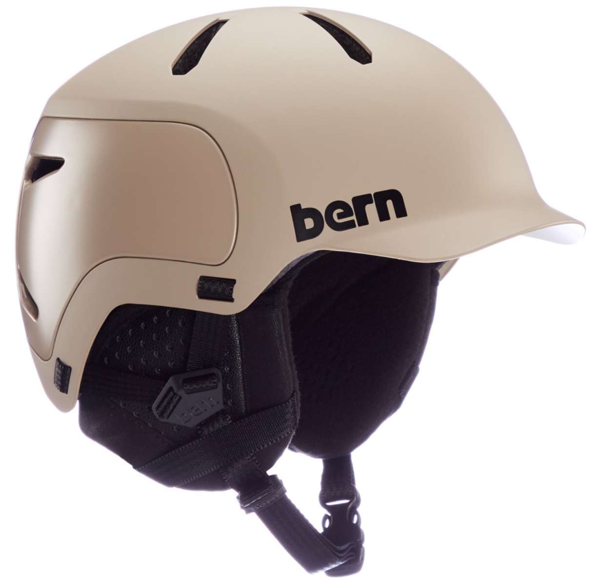 Bern Watts 2.0 MIPS Helmet 2022-2023 - A matte black helmet with a sleek, aerodynamic design and a prominent "MIPS" logo on the side.