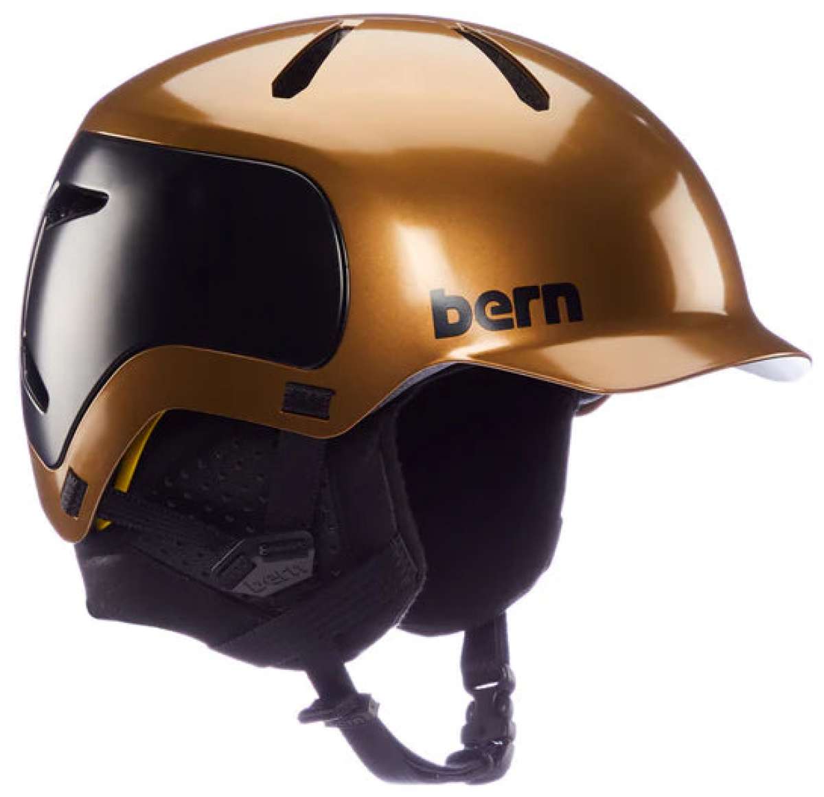 Bern Watts 2.0 MIPS Helmet 2022-2023 - A matte black helmet with a sleek, aerodynamic design and a prominent "MIPS" logo on the side.