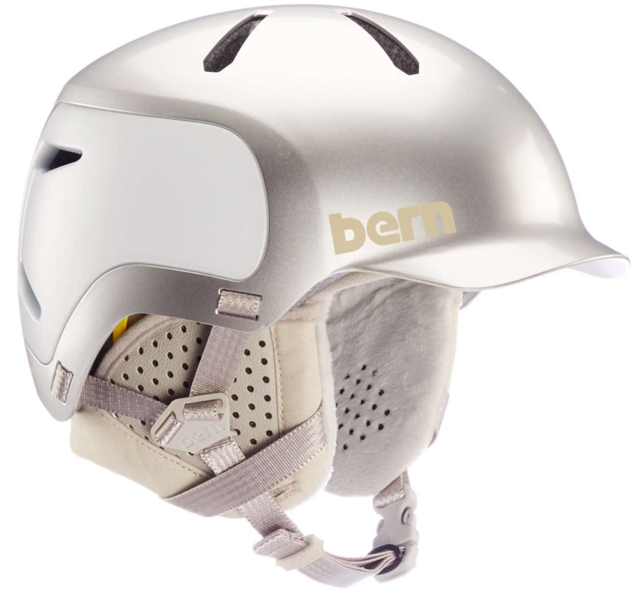 Bern Watts 2.0 MIPS Helmet 2024 - A matte black helmet with a white logo on the front and a sleek, aerodynamic design.