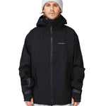 Beyond Medals High Tech 3L Shell Jacket 2024 - A black jacket with a high collar and zippered pockets.