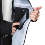 Beyond Medals High Tech 3L Shell Jacket 2024 - Black jacket with a black zipper and black hardware.