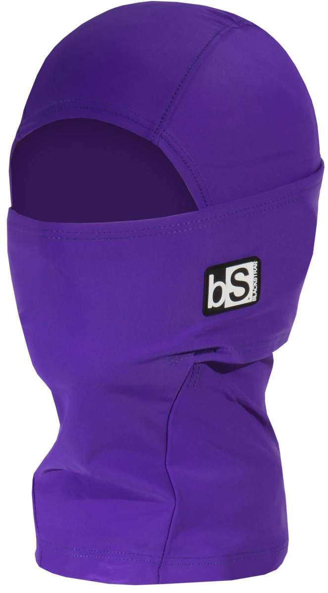 BlackStrap Kids Hood Solid Balaclava 2024 - A solid black balaclava with a hood for kids.