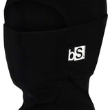 BlackStrap Kids Hood Solid Balaclava - A black balaclava with a hood, featuring a solid design and intended for children.