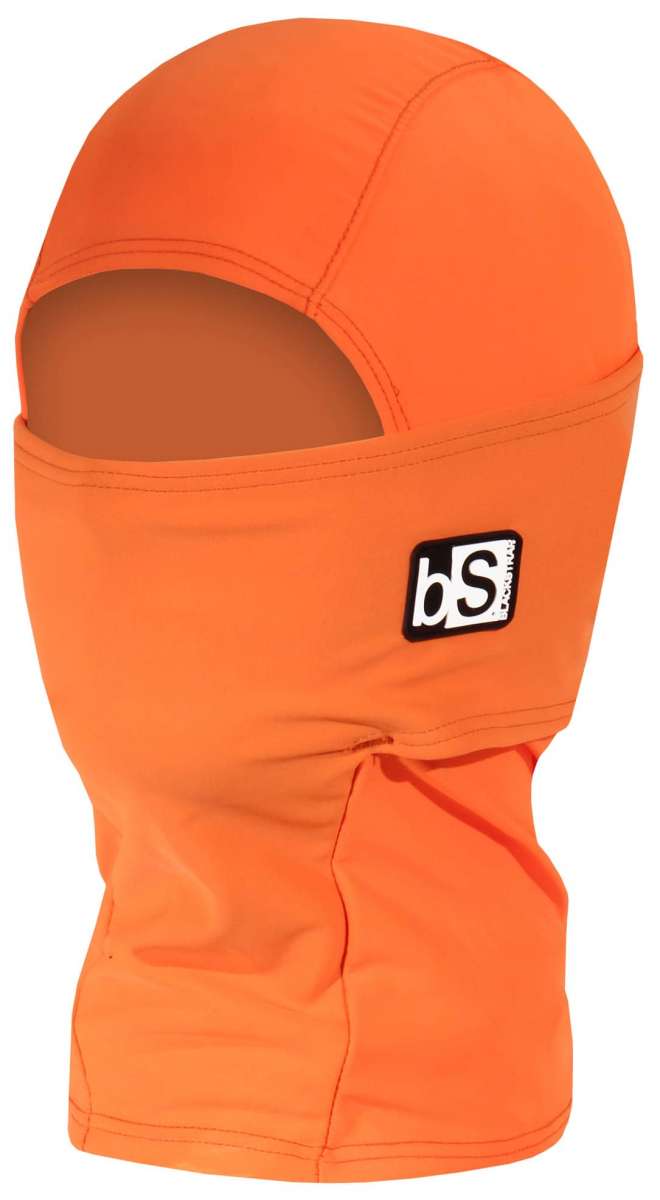 BlackStrap Kids Hood Solid Balaclava 2024 - A black balaclava with a hood for kids, featuring a solid design.