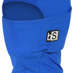 BlackStrap Kids Hood Solid Balaclava 2024 - A royal blue balaclava with a black logo on the front.