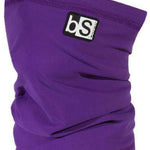 BlackStrap Kids Tube Dual Layer 2024 - A purple balaclava with a black logo featuring white letters "bs" on the top left side.