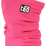 BlackStrap Kids Tube Dual Layer 2024 - A pink snowboard tube with a black logo featuring white letters "bs" on one side.