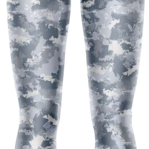 BlackStrap Women's Cloudchaser Bottom Baselayer 2024 - A black and white snowflake patterned baselayer bottom with a high waistband.