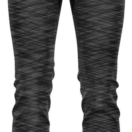 BlackStrap Summit Bottom Baselayer 2024 - A black baselayer with a subtle white geometric pattern and a small logo on the left leg.
