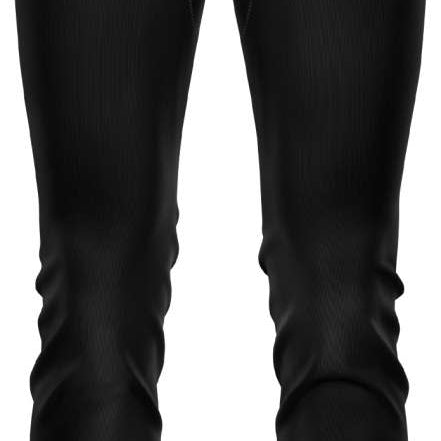BlackStrap Summit Bottom Baselayer 2024 - A black baselayer with a ribbed texture and elastic waistband.