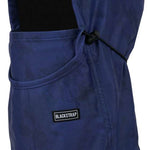 BlackStrap Team Hood Print Balaclava 2024 - A navy blue balaclava with a subtle black logo pattern on the hood.