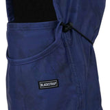 BlackStrap Team Hood Print Balaclava 2024 - A navy blue balaclava with a subtle black logo pattern on the hood.