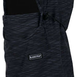 BlackStrap Team Hood Print Balaclava 2024 - A black balaclava with a subtle white and grey patterned hood print.