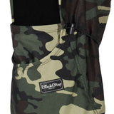 BlackStrap Team Hood Print Balaclava 2024 - A camouflage-print balaclava with a black hood and adjustable drawstring.