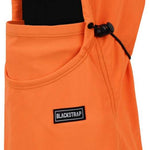 BlackStrap Team Hood Solid Balaclava 2024 - A solid black balaclava with a hood and adjustable drawstring at the neck.
