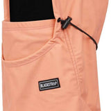 BlackStrap Team Hood Solid Balaclava 2024 - A peach-colored balaclava with a black drawstring at the neck.
