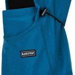 BlackStrap Team Hood Solid Balaclava 2024 - A solid black balaclava with a hood and adjustable drawstring at the neck.