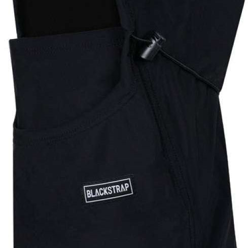 BlackStrap Team Hood Solid Balaclava 2024 - A black balaclava with a hood and solid color design.