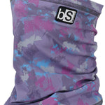 BlackStrap The Tube Print Dual Layer 2024 - A purple balaclava with a white and pink abstract pattern.