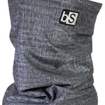 BlackStrap The Tube Print Dual Layer 2024 - A black neck gaiter with a white and grey checkered pattern.