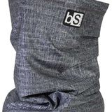 BlackStrap The Tube Print Dual Layer 2024 - A black neck gaiter with a white and grey checkered pattern.