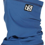 BlackStrap The Tube Solid Dual Layer 2024 - A royal blue neck gaiter with a black logo patch on the front.