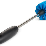Hydro Flask Bottle Brush - Long-handled brush with blue bristles and a black handle, featuring a circular head at one end.