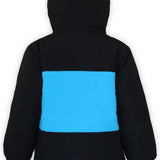 Boulder Gear Boys Grit Insulated Jacket 2022-2023 - A black insulated jacket with a blue stripe across the back.