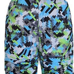 Boulder Gear Boys Nestor Insulated Bib 2024 - A black bib with a white snowflake pattern and green accents.