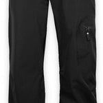 Boulder Gear Cruiser Insulated Pant 2024 - Black insulated ski pants with zippered pockets and adjustable waistband.